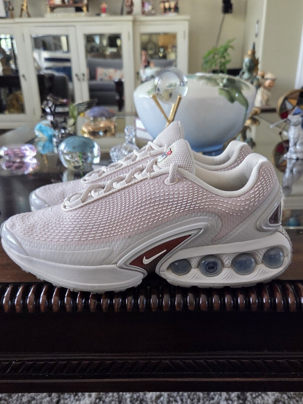 Nike Air Max  Women’s Pink/White Air-Style Cushioned Running Sneakers